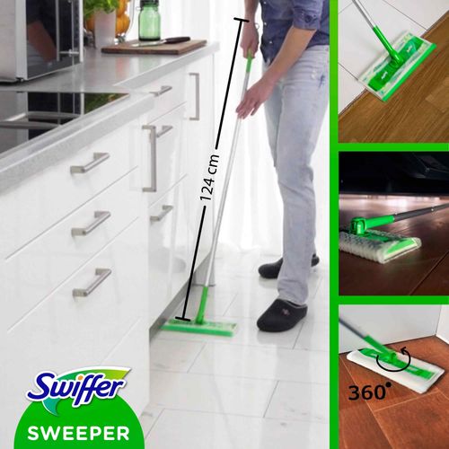 SWIFFER Sweeper osnovni set za čišćenje podova , 1 drška, 8 suvih krpa i 3 vlažne maramice  slika 5
