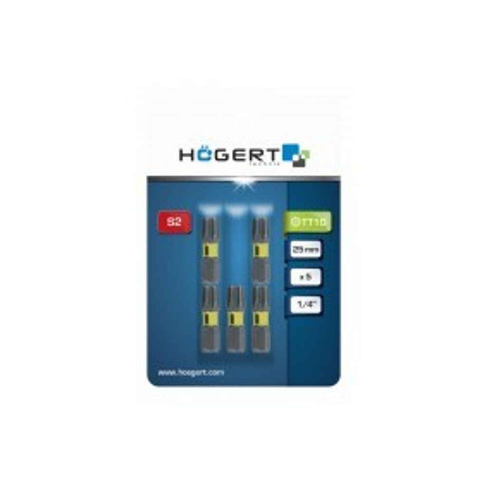 Högert  Bit nastavak 1/4" Tamper Torx TT25, 25mm, S2 (pakiranje 5 komada) slika 2