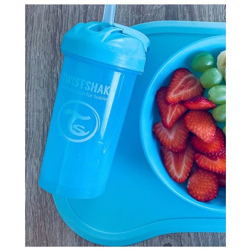 Twistshake bočica sa slamkom 360ml 6+m Pastel Blue slika 3