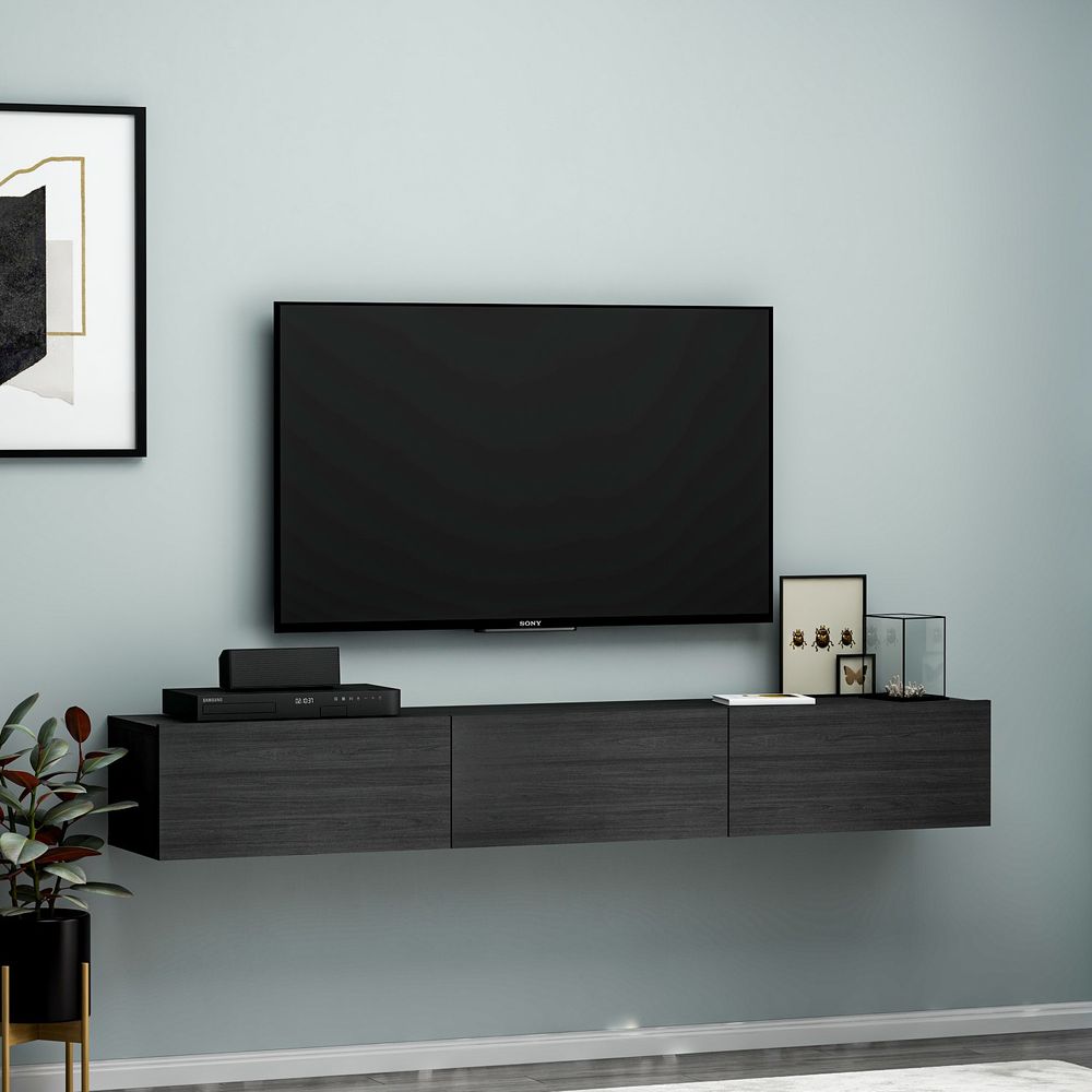 TV stalak Terra - boja crna slika 3