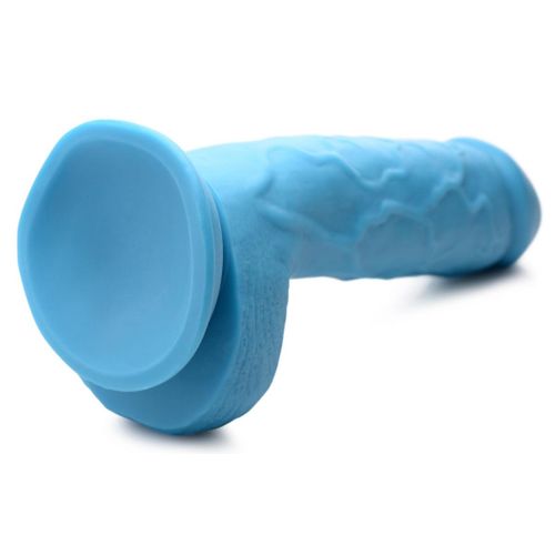 Dildo Poppin - 20 cm, plavi slika 5