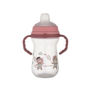 Canpol Babies Šolja Bonjour Paris 250Ml Sa Silikonskim Kljunom (56/613) - Pink