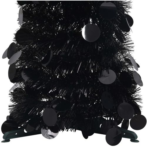 Prigodno umjetno božićno drvce crno 120 cm PET slika 6