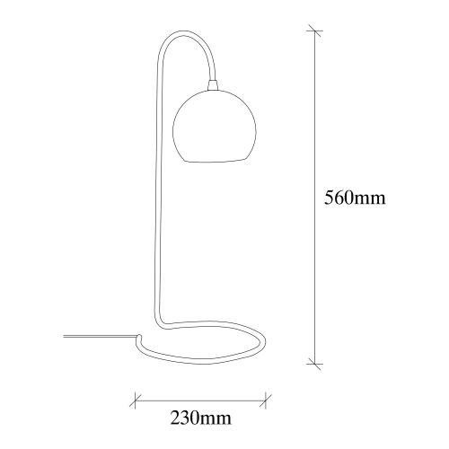 Opviq Yılan - NT - 121 Crna Stona Lampa slika 5