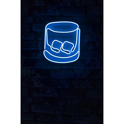 Wallity Ukrasna plastična LED rasvjeta, Whiskey Old Fashioned - Blue slika 2