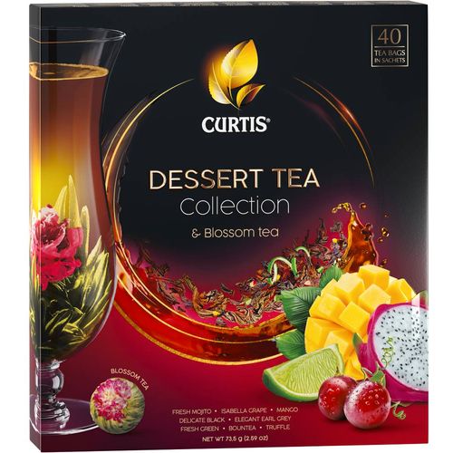 Curtis Dessert Tea Collection & Blossom Tea - Kombinacija čajeva,  73.5g  slika 2