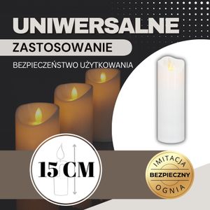 Ha7555 led svijeća 15 x 5 cm