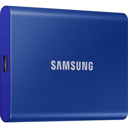 Samsung MU-PC500H/WW Portable SSD 500GB, T7, USB 3.2 Gen.2 (10Gbps), [Sequential Read/Write : Up to 1,050MB/sec /Up to 1,000 MB/sec], Blue slika 1