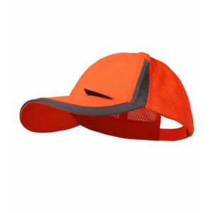 Beta svjetloodbojna kapa s vizirom u fluorescentno narančastoj boji VWOT229O