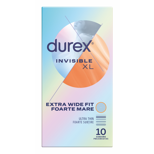 Durex kondomi Invisible XL 10 kom slika 1