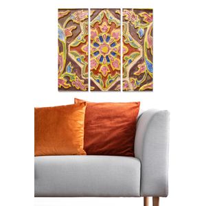 Dekorativna MDF Slika u Više Boja MDF1552614 (Set od 3 Komada)