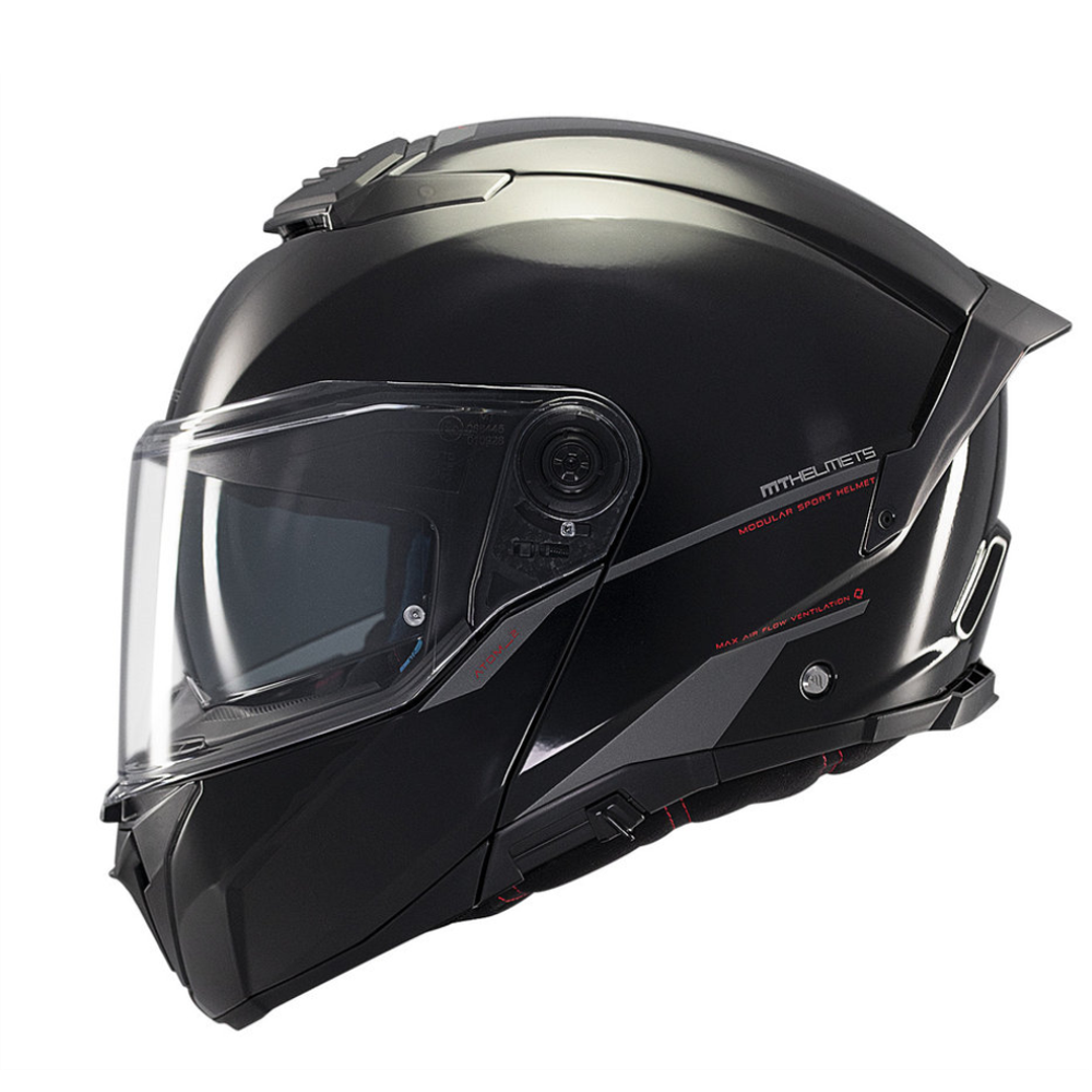 MT Helmets Atom 2 SV Solid A1 Gloss Black slika 1