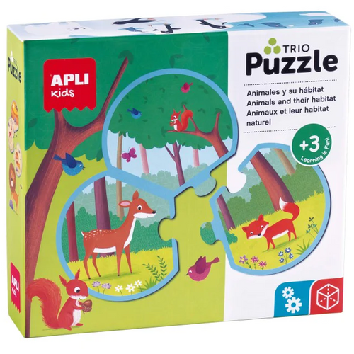 APLI kids Trio puzzle - životinje slika 1
