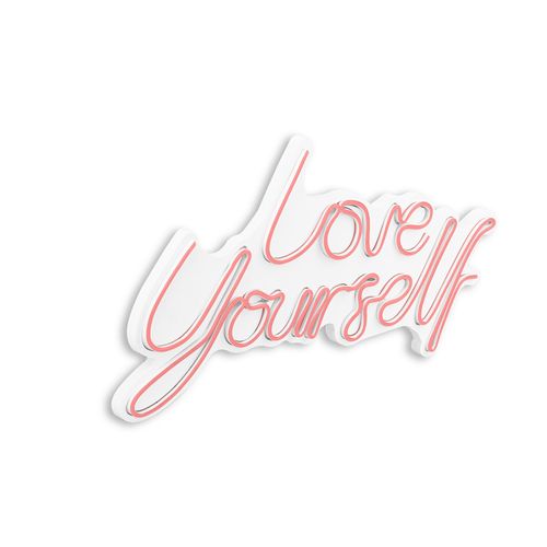 Wallity Zidna LED dekoracija, Love Yourself - Pink slika 7