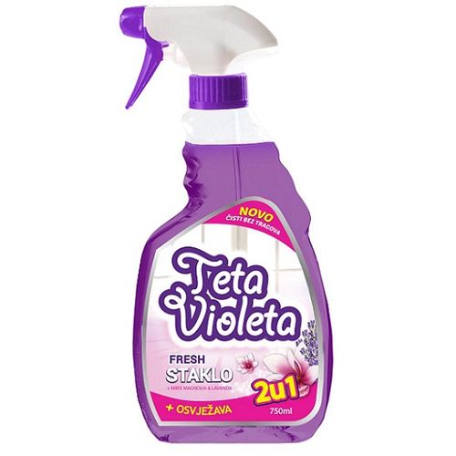 Teta Violeta sredstvo za pranje stakla- FRESH Magnolia&Lavanda 750ml slika 1