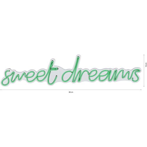 Wallity Ukrasna plastična LED rasvjeta, Sweet Dreams - Green slika 9