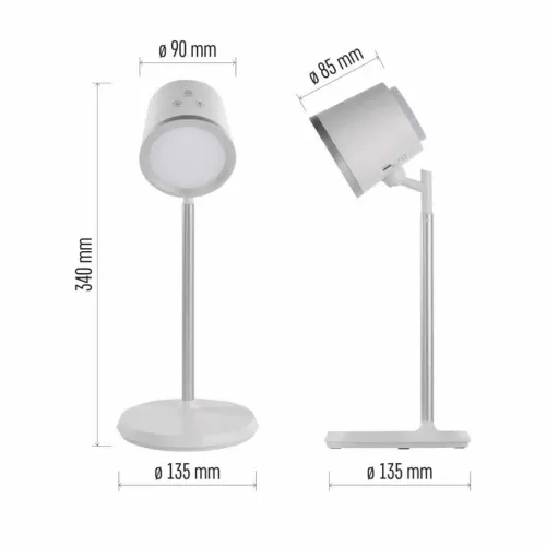 Stona LED lampa punjiva ABBIE bela Emos Z7636W slika 2