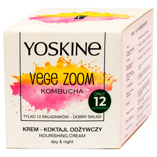 Yoskine Vege Zoom hranljiva dnevna i noćna krema – Kombucha  slika 1