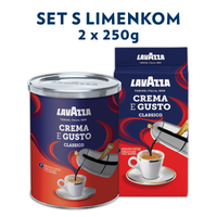 Lavazza Mljevena kava Crema E Gusto s limenkom 2x250g
