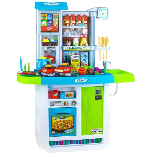 Velika interaktivna kuhinja sa hladnjakom - plava slika 4