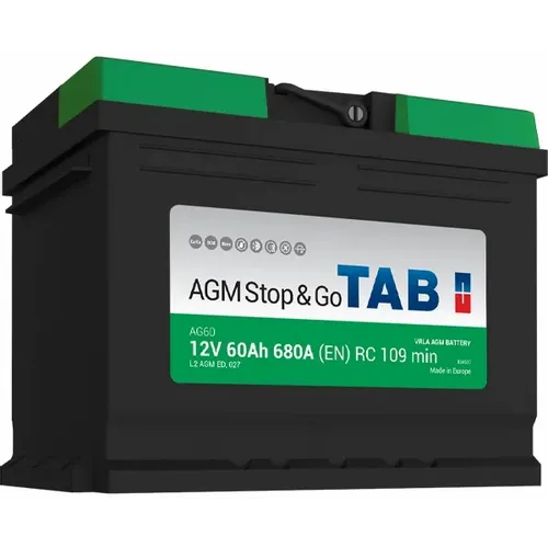 TAB AGM Stop & Go Akumulator 12V, 60Ah, D  slika 1