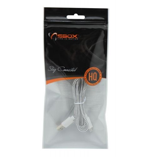 KABEL SBOX USB->MICRO USB 1M White slika 1