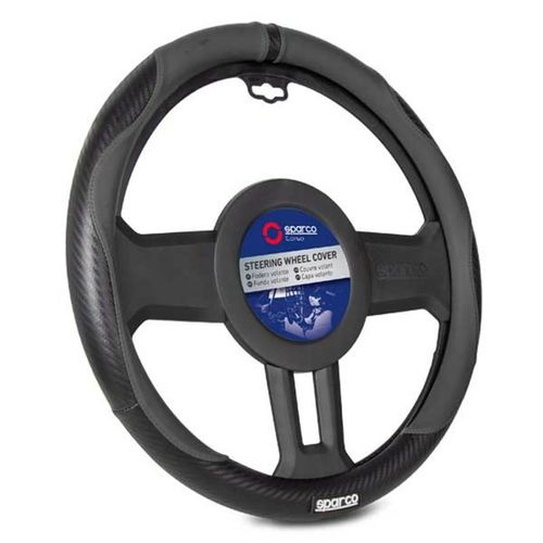 Prekrivač za volan Sparco SPCS122BK Ø 37-38 cm Crna slika 1