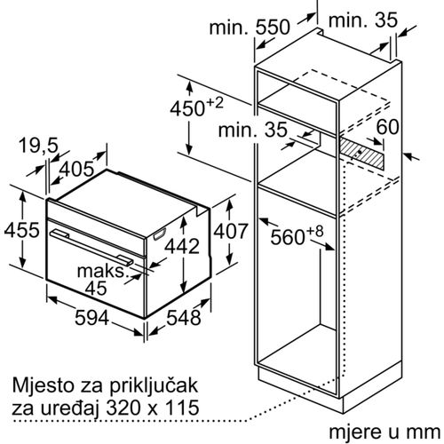 Bosch kompaktna parna pećnica CDG714XB1 slika 11