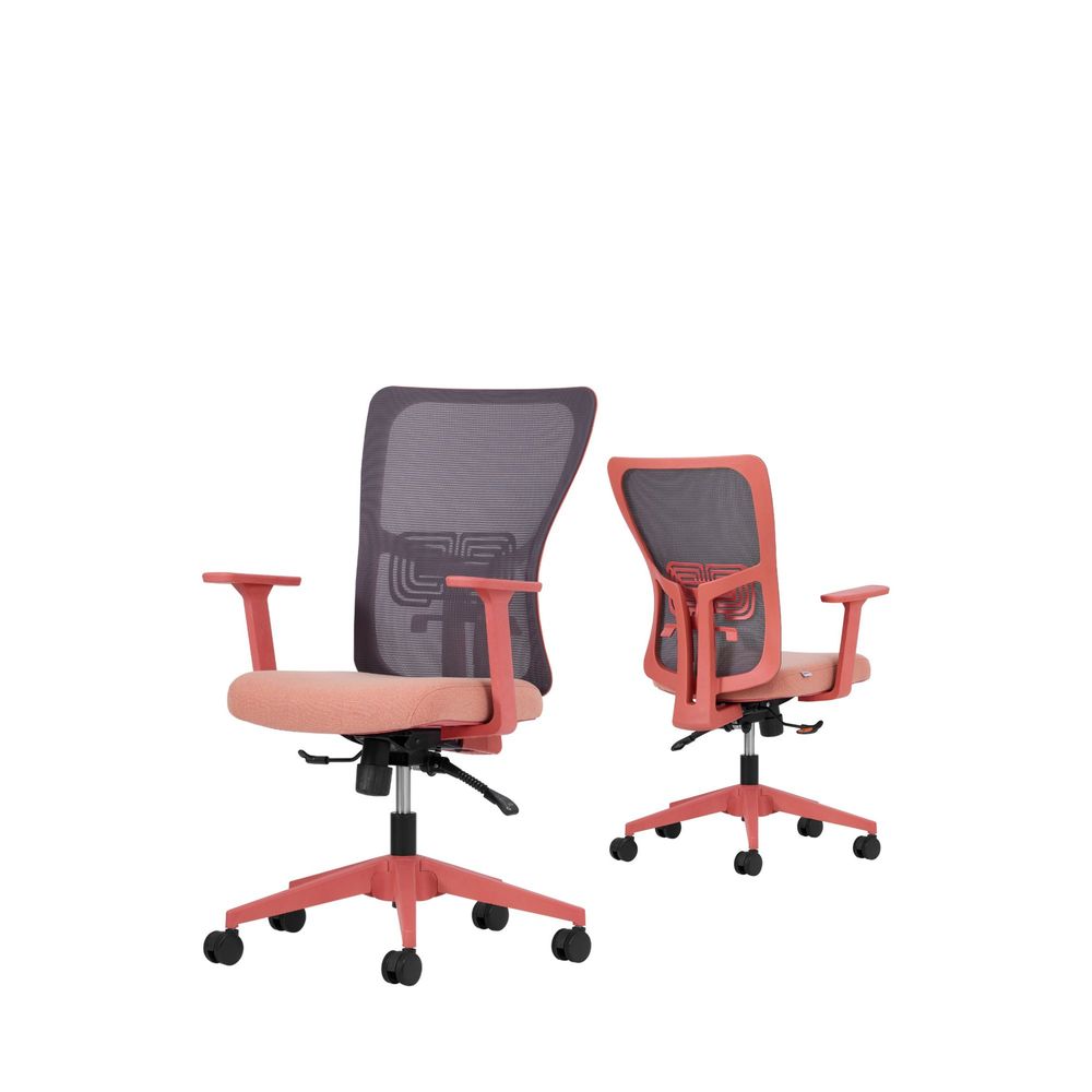 Set kancelarijskih stolica Lumbar 108 - boja / nijanse lososa (2 komada) slika 2