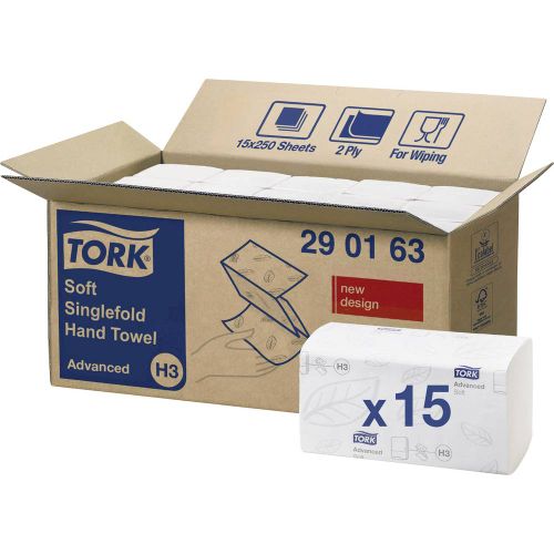 TORK 290163 Zickzack Advanced papirnati ručnici (D x Š) 23 cm x 25 cm bijela 15 x 250 listova/paket  3750 St. slika 1