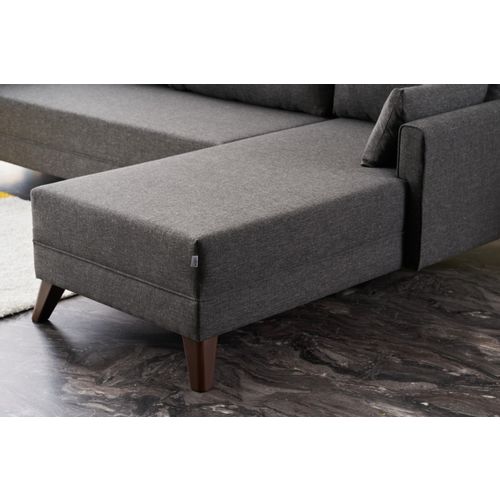 Atelier Del Sofa Kutna garnitura, Antracit, Bella Corner Sofa Right - Anthracite slika 3