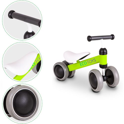 Dječji mini bicikl EcoToys zeleni slika 8