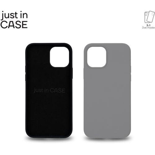 2u1 Extra case MIX PLUS paket CRNI za iPhone 12 slika 2
