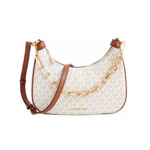 Ženska Ručna Torba Michael Kors CORA-VANILLA Siva 27 x 21 x 7 cm