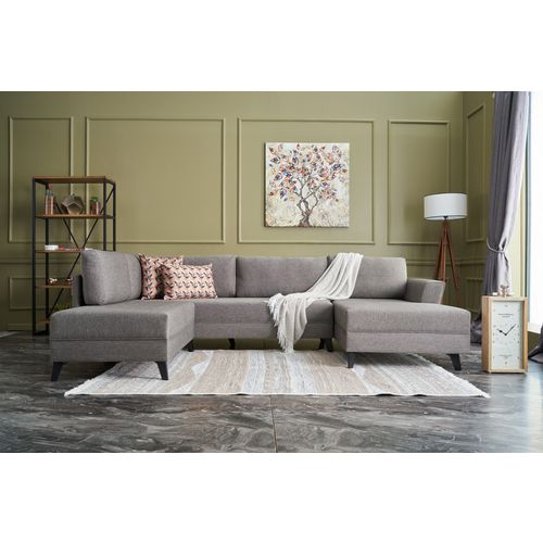 Atelier Del Sofa Kutna garnitura na razvlačenje, Smeđa, Eris - Brown slika 1