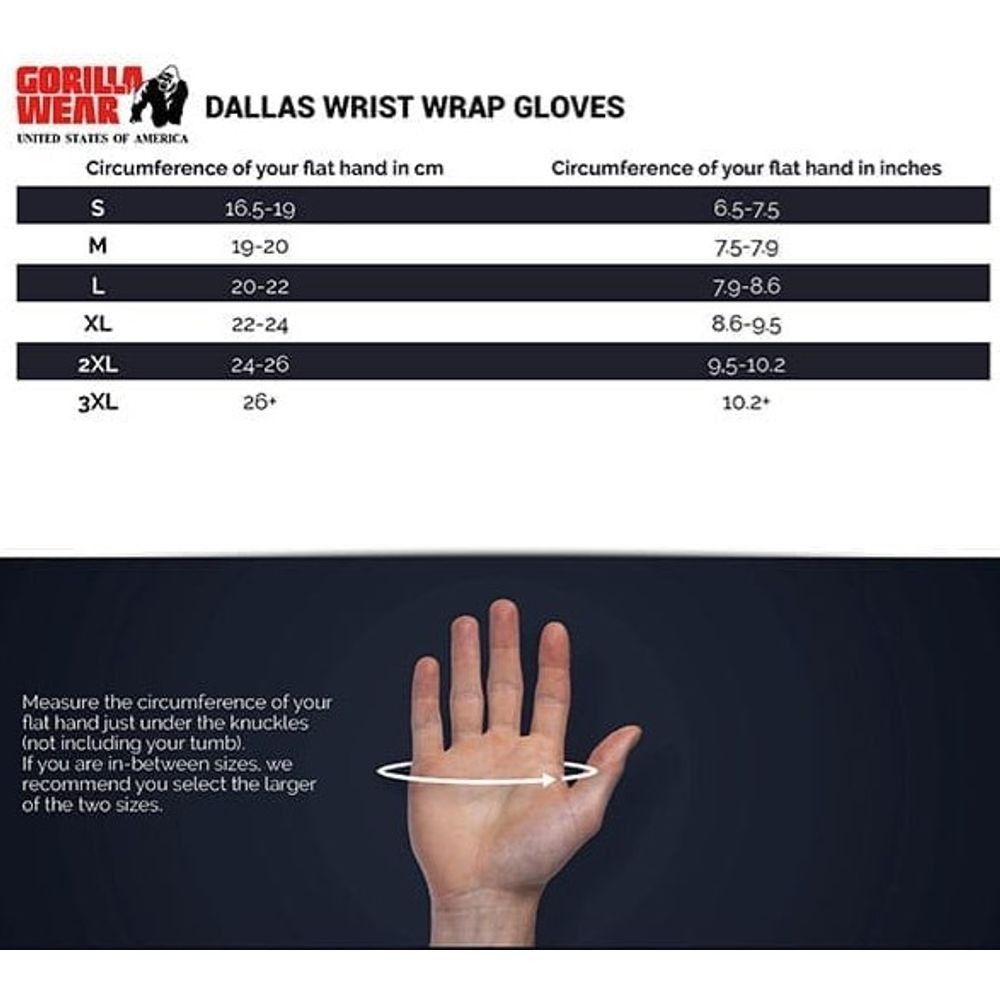 Gorilla Wear DALLAS Rukavice sa steznicima za zglob, Crno/Plave slika 5