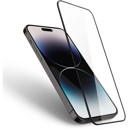 SPIGEN GLASS FC KALJENO STAKLO ZA IPHONE 14 PRO MAX CRNO slika 2