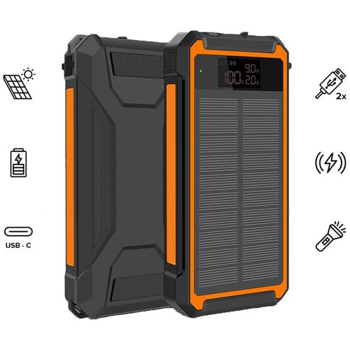 Manta dodatna baterija SOLARNA, 20000MAh, 20W, QC3, USB-C, 2xUSB, crni MPB2001S slika 7