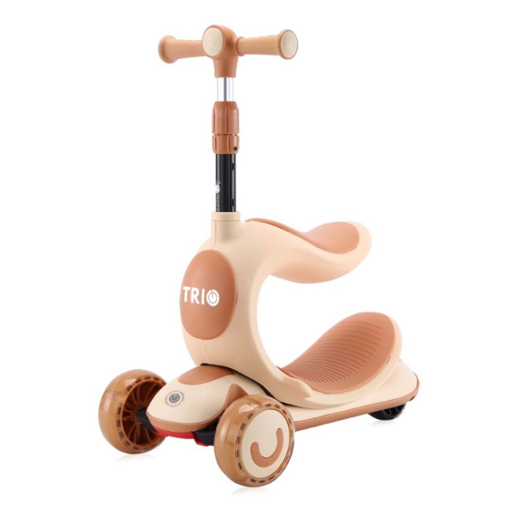 Lorelli Romobil sa svjetlećim točkovima Trio 2U1, Beige slika 1