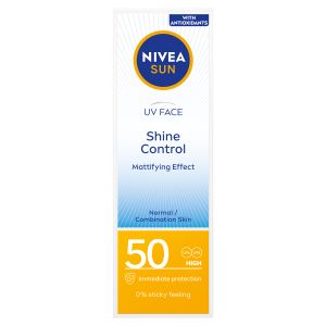 NIVEA SUN UV Face Shine Control za zaštitu kože lica od sunca SPF 50 50 ml