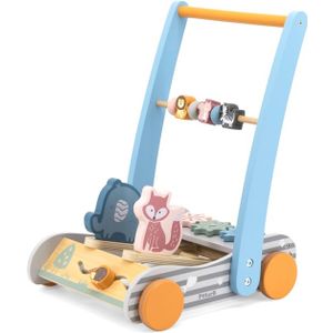 Viga PolarB Drvena guralica Animal Friends Baby Walker