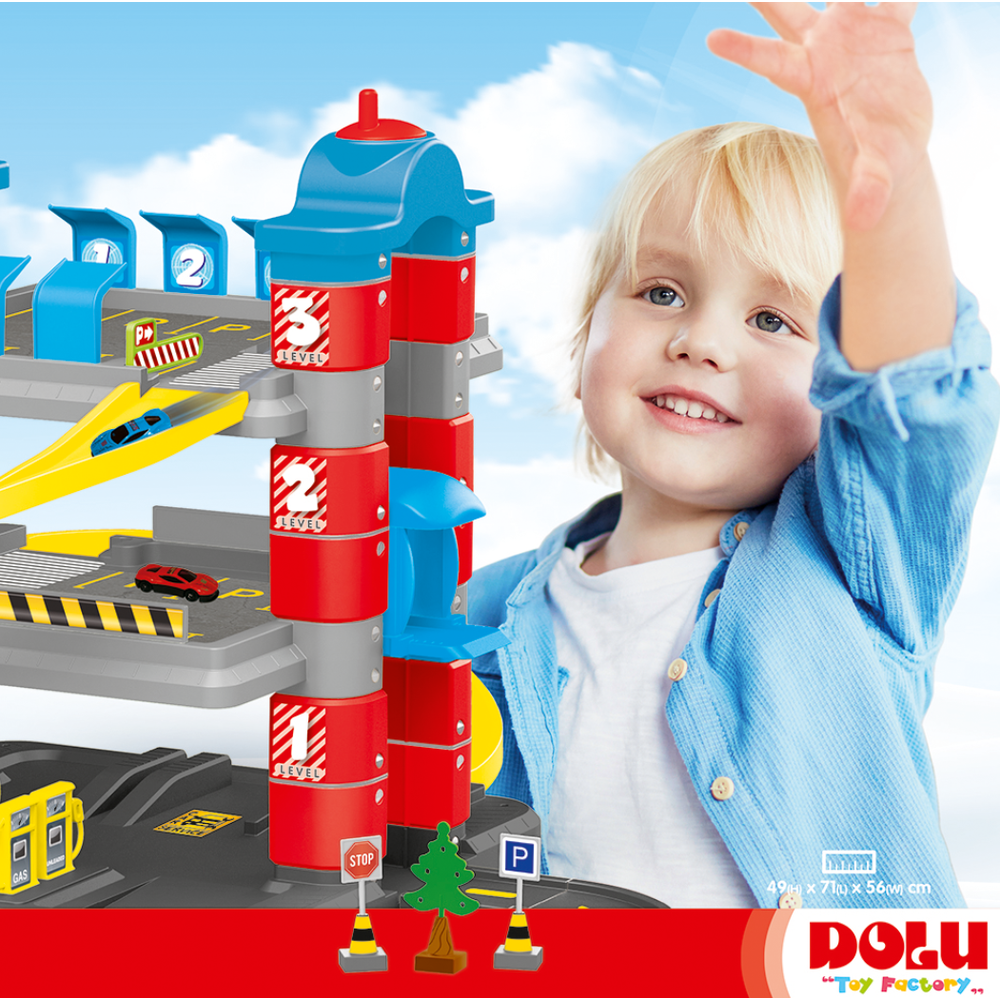 Dolu 5158 Garaža za autiće na tri sprata 71x49x56cm slika 7