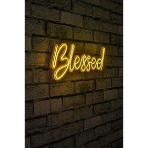 Wallity Ukrasna plastična LED rasvjeta, Blessed - Yellow