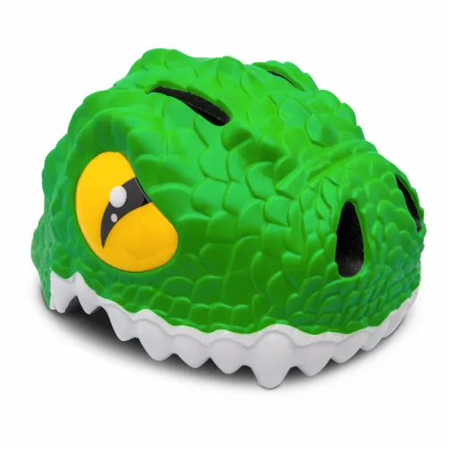 CrazySafety 3D dječja kaciga Crocodile Green - s LED svjetlom slika 1