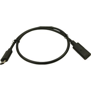 Cliff USB kabel  USB-C® utičnica, USB-C® utikač 0.50 m crna  FCR72001
