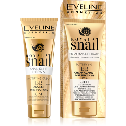 Eveline bb krema matirajuća royal snail 8u1 50ml slika 1