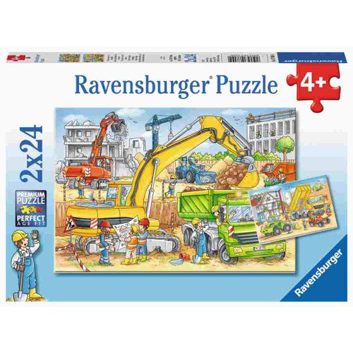 Ravensburger Puzzle Rad na Gradilištu 2x24 Komada slika 1