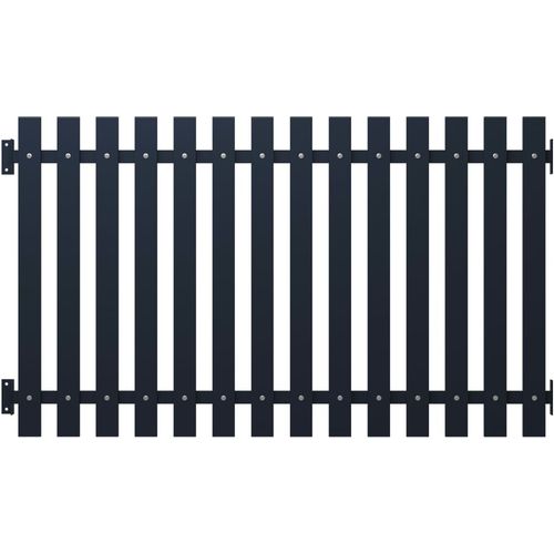 Panel za ogradu antracit 170,5 x 125 cm čelik obložen prahom slika 8
