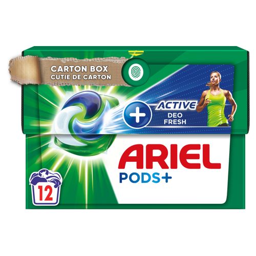 Ariel Kapslue za pranje veša +Active Deo fresh 12 kom, 12 pranja slika 1