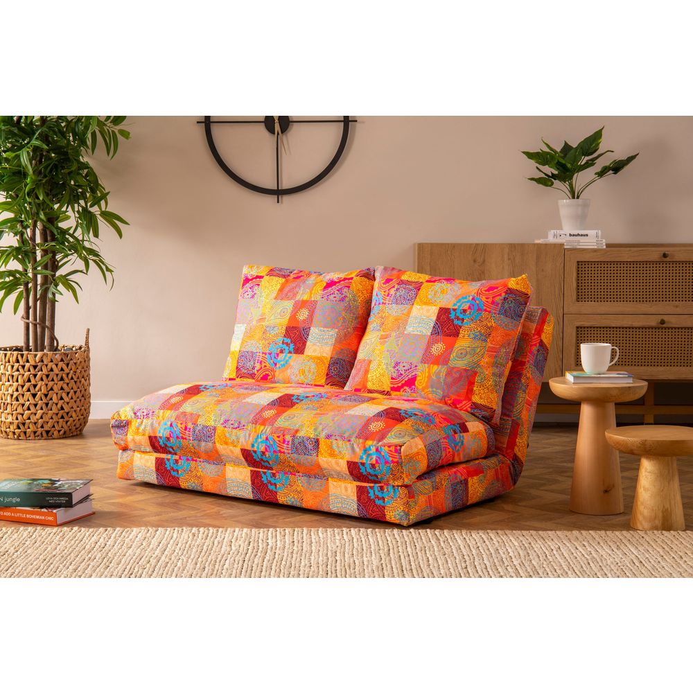 Taida - Višebojni Patchwork Sofa-Krevet za Dvije Osobe slika 2
